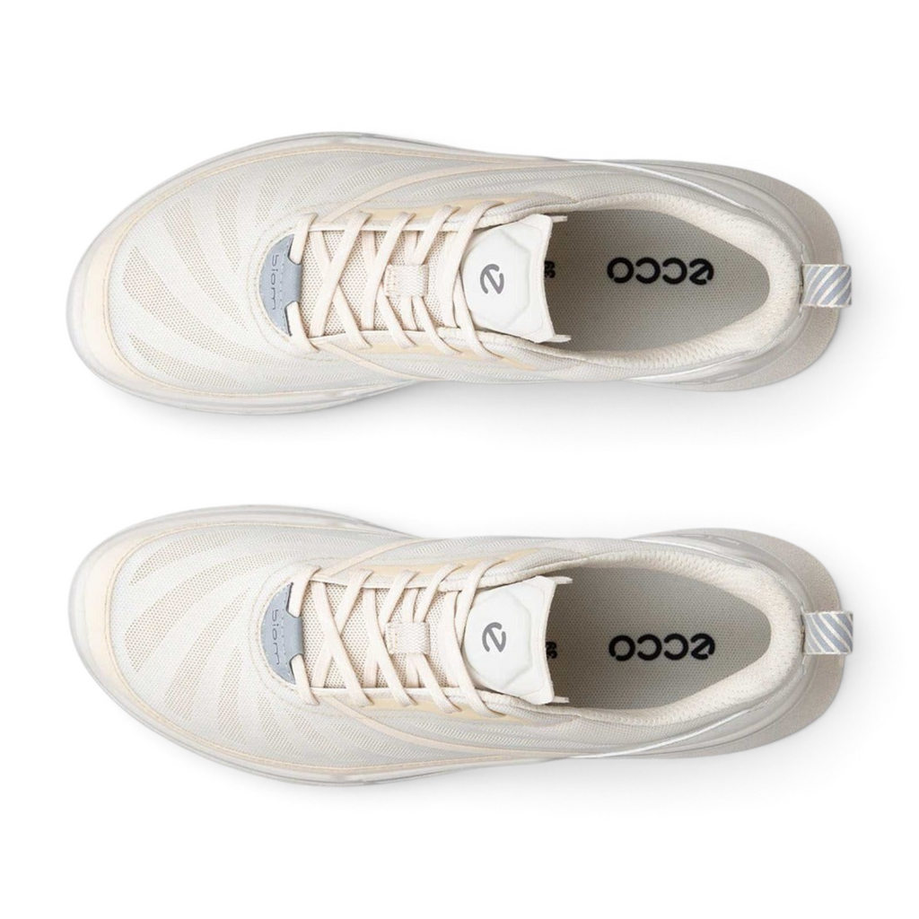 FRG ECCO Biom 720 women's limestone breathable summer sneakers in a top-down view