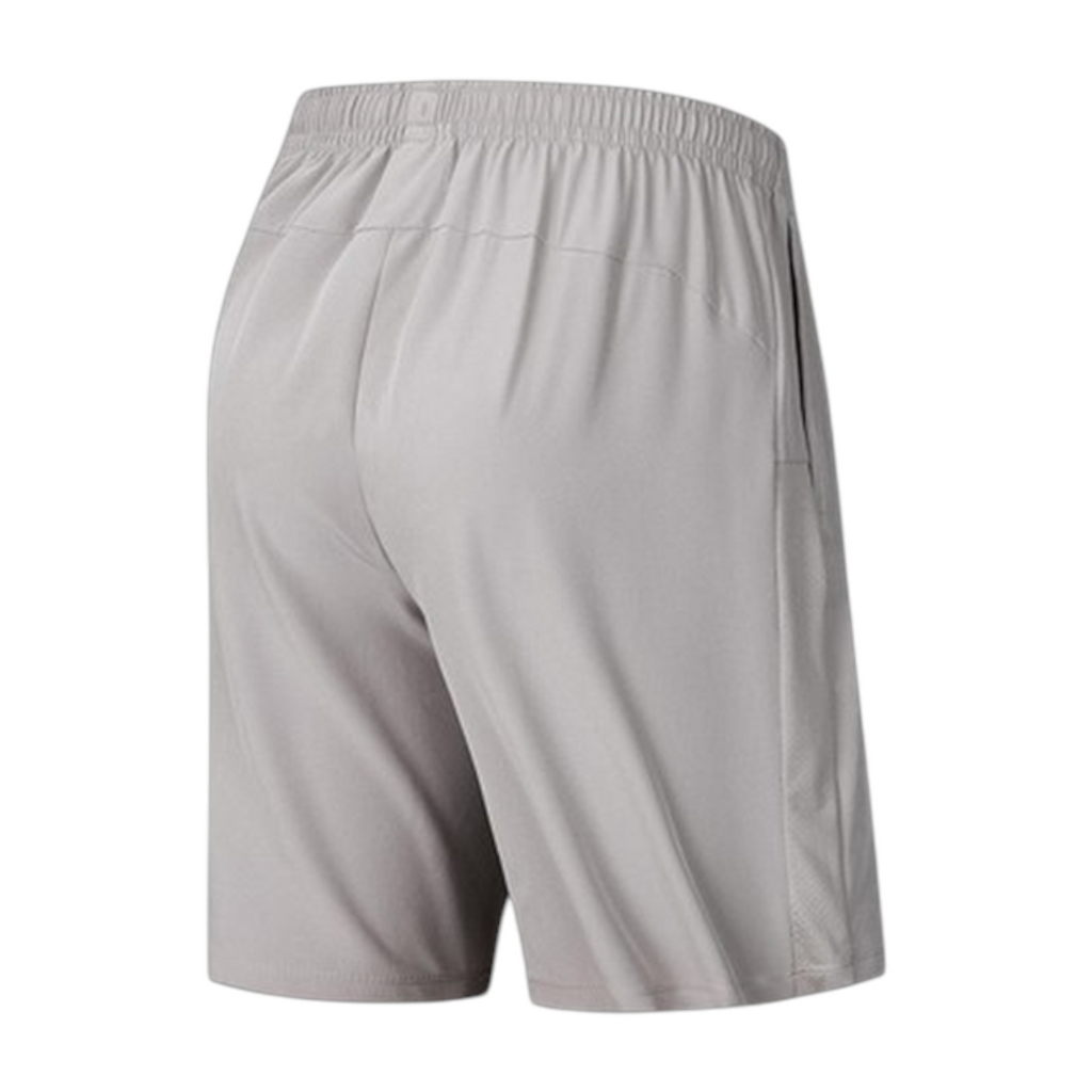 FRG Anta smoke grey woven training shorts with A-COOL II ventilation technology, back view