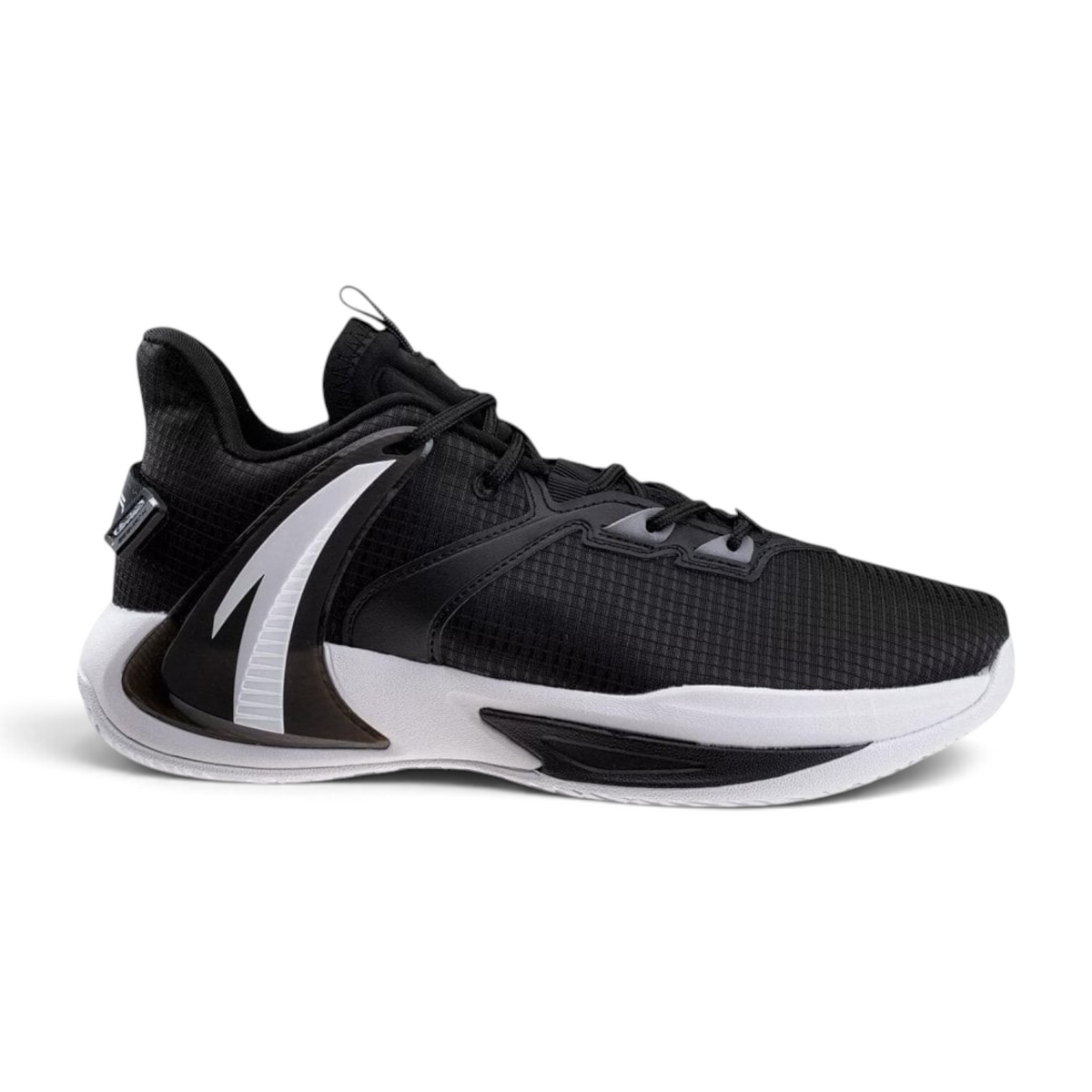 FRG Anta Pounce 2 basketball shoes in black with white midsole and breathable mesh upper for court performance