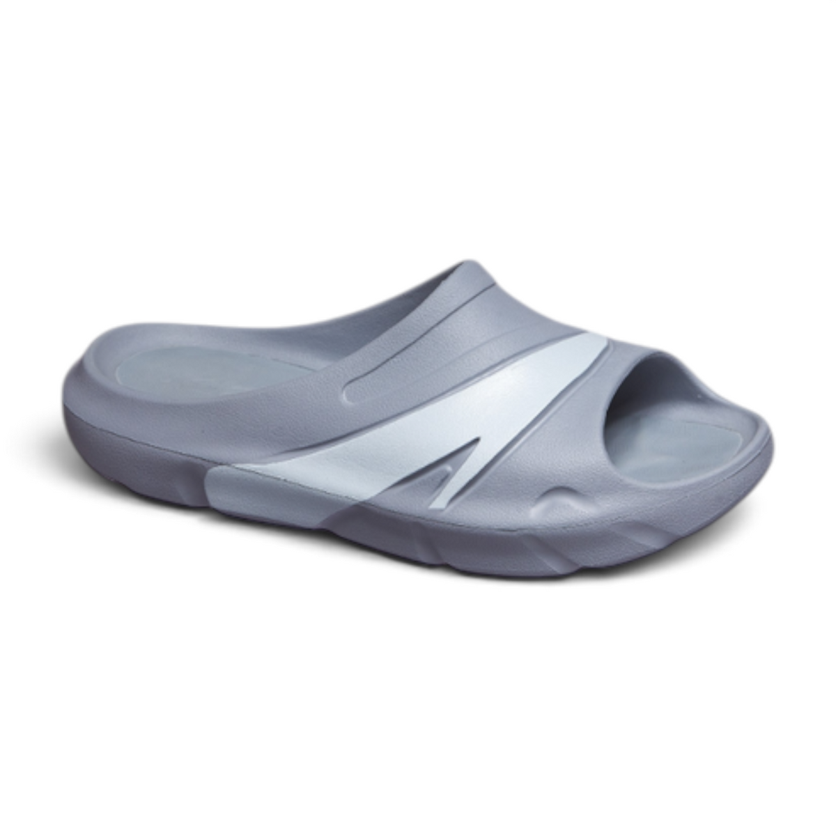 FRG Anta men's lifestyle slippers in fog grey and light grey with a sleek, comfortable slip-on design.
