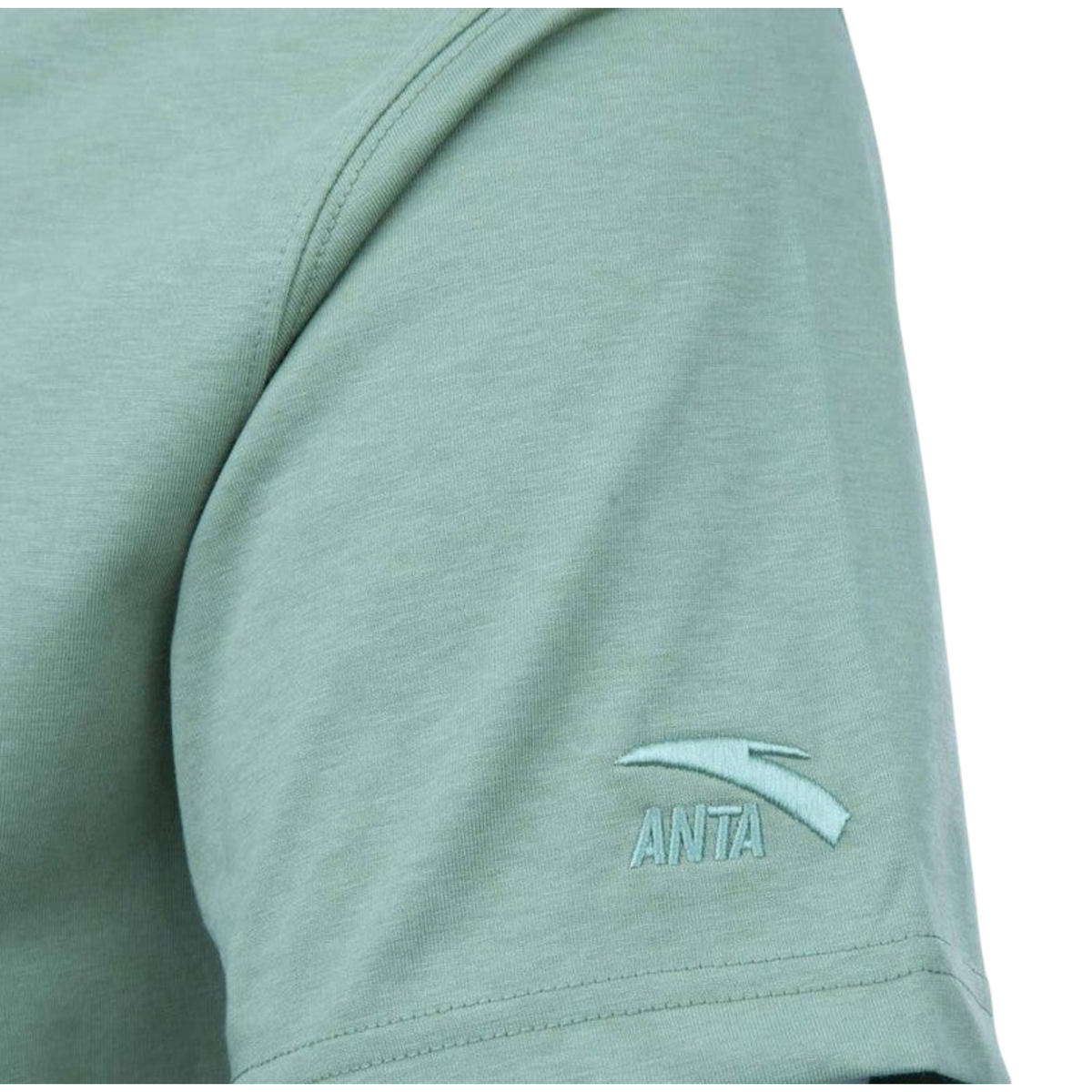 FRG ANTA green lifestyle short sleeve t-shirt with A-CHILL TOUCH fabric technology and embroidered logo detail