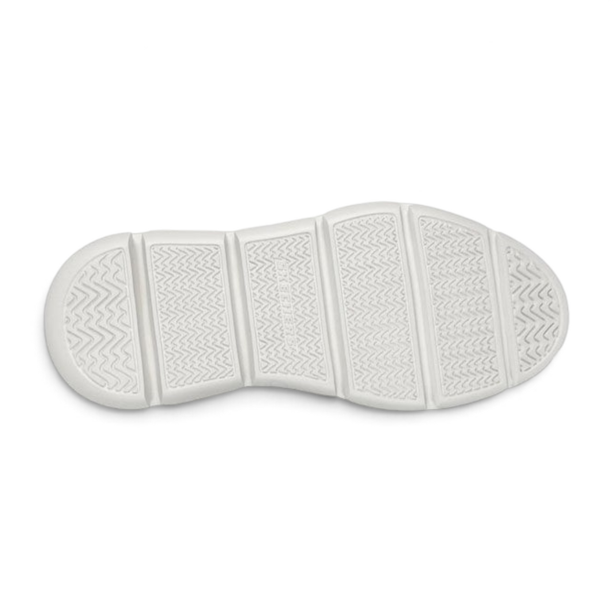 FRG Skechers Garza Palma charcoal shoe white rubber outsole with textured grip pattern