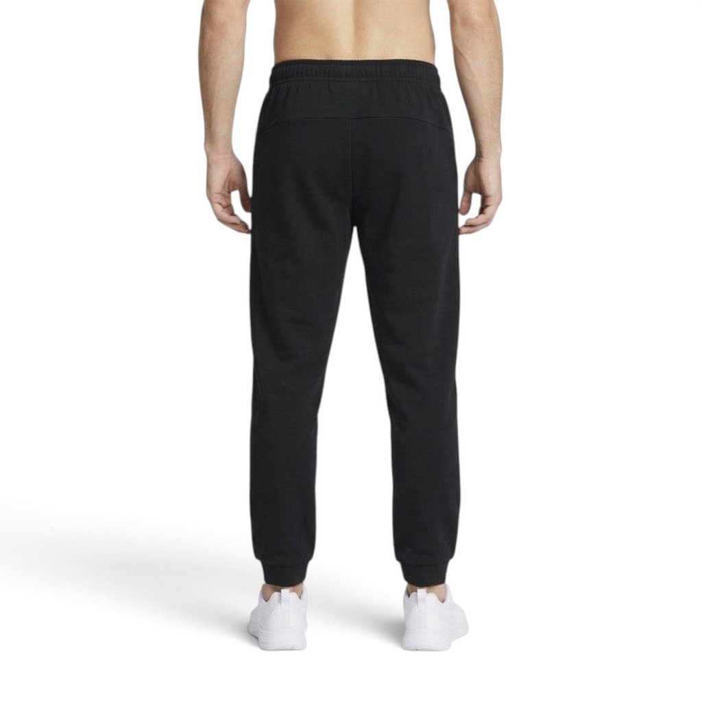 FRG ANTA Spotlight black knit track pants for kids, featuring a comfortable cotton-spandex blend and elastic cuffs.