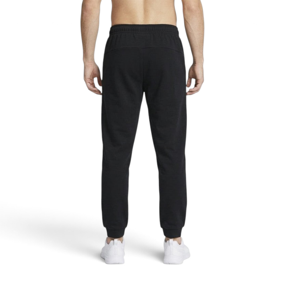 FRG ANTA Spotlight black knit track pants for kids, featuring a comfortable cotton-spandex blend and elastic cuffs.