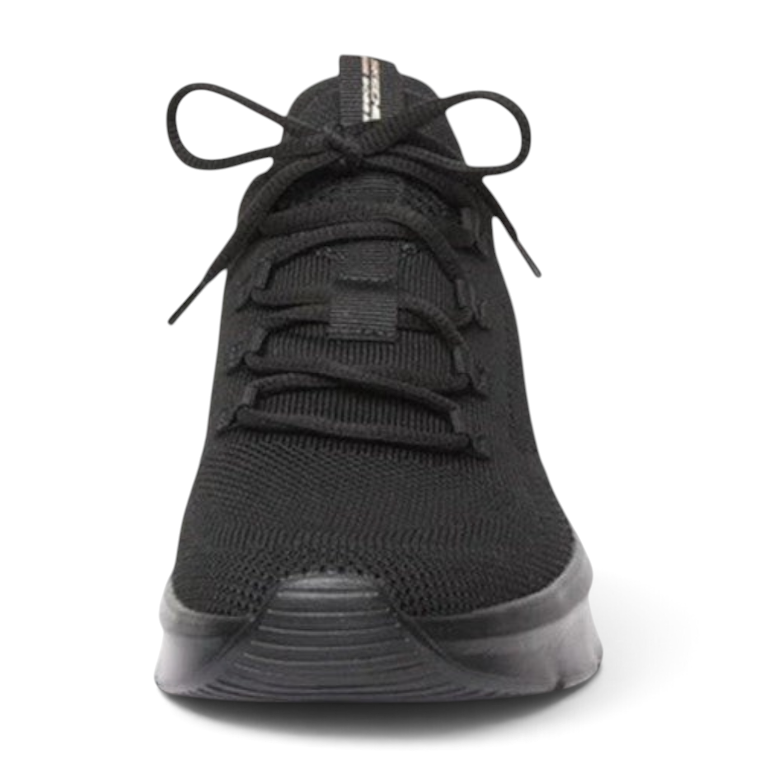 FRG Skechers BOBS B Love True Delight black vegan slip-on sneaker with engineered knit upper and adjustable laces