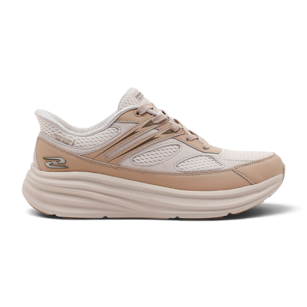 FRG Skechers BOBS Skillz Too natural mesh slip-in sneaker with memory foam cushioning and lace-up design