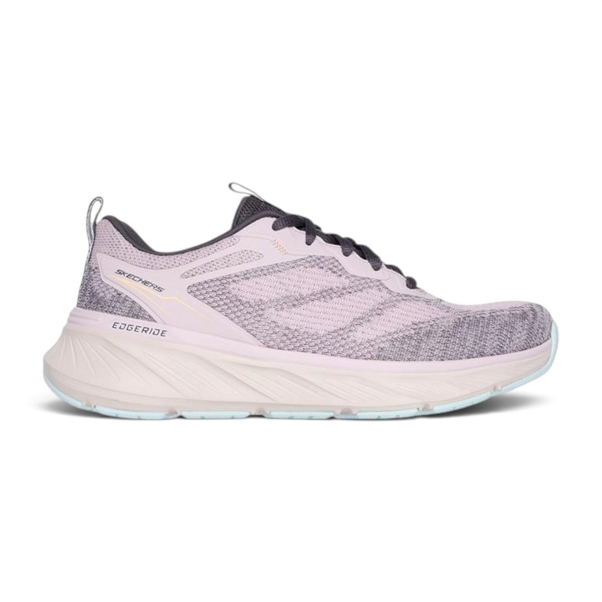 FRG Skechers Edgeride Power Flow athletic sneaker in mauve multi with engineered knit upper and cushioned midsole