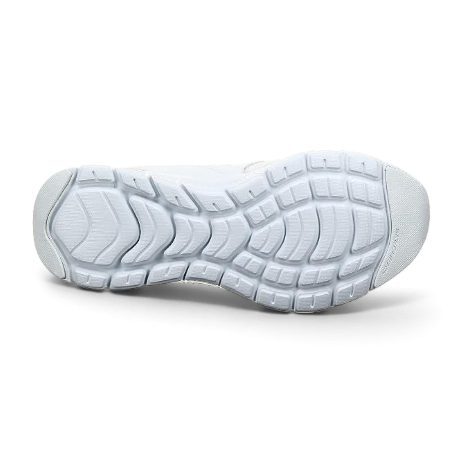 FRG Skechers Flex Advantage 4.0 white sneaker showing the textured rubber outsole tread pattern
