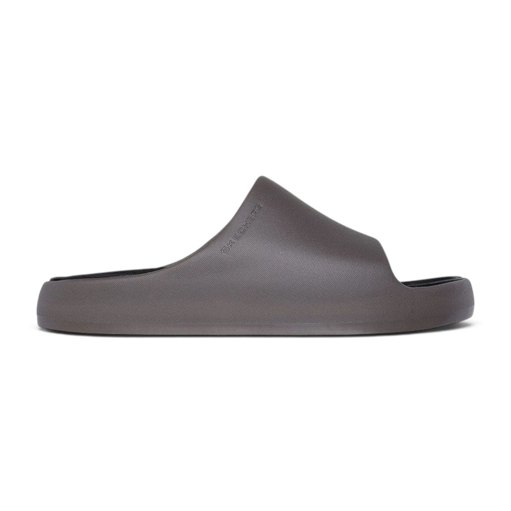 FRG Skechers Foamies Precision Elite khaki vegan slide with a sculpted single-band upper and contoured footbed