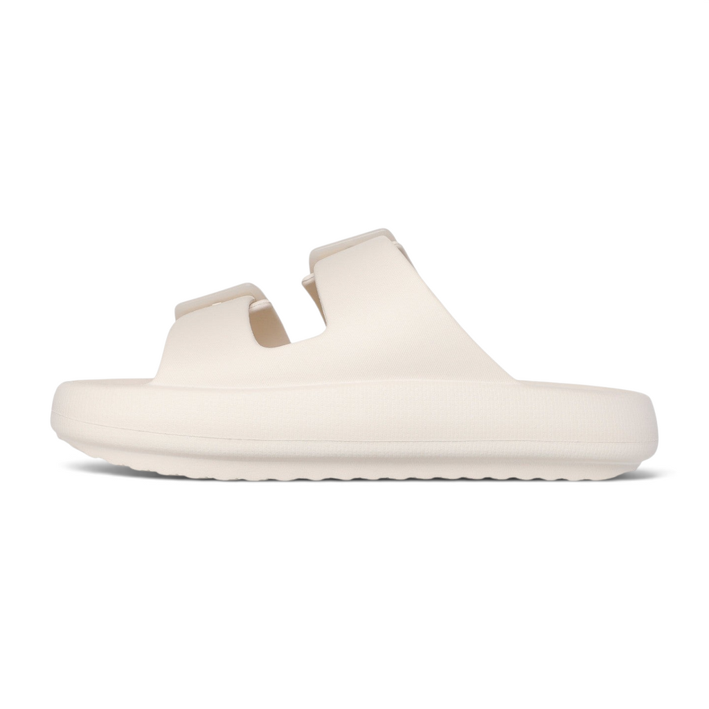FRG Skechers Foamies Arch Fit Horizon Wind Down natural dual-band slide sandal with lightweight foam construction