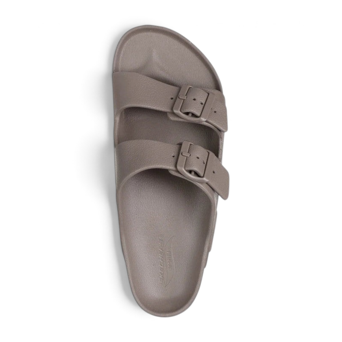 FRG Skechers Foamies Arch Fit Cali Surf taupe water-friendly slide sandals with dual adjustable buckle straps