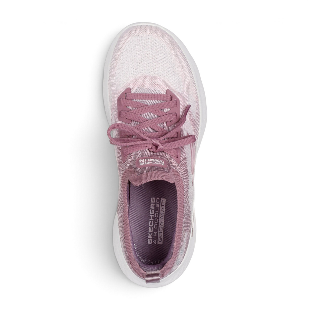 FRG Skechers GO Run Lite mauve running shoe with breathable mesh upper and cushioned insole, top view