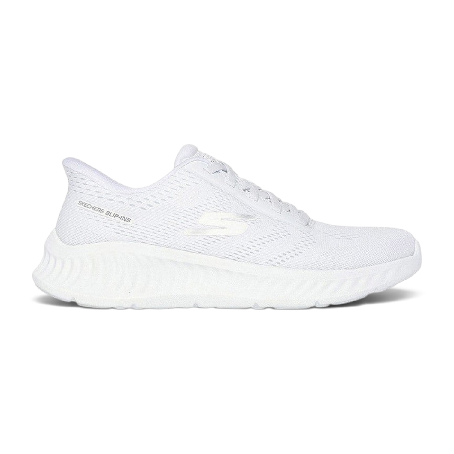 FRG Skechers GO WALK Now Khloe white slip-in walking shoe with engineered mesh upper and cushioned sole