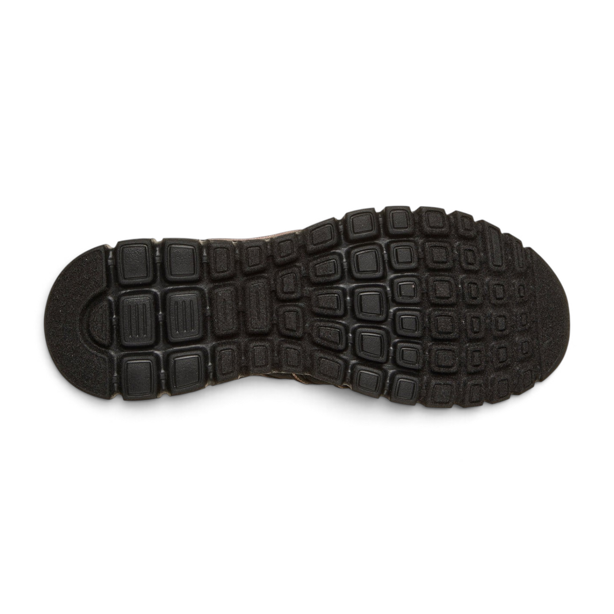 FRG Skechers Graceful Purecrush sneaker showing the black textured rubber outsole with a grid traction pattern