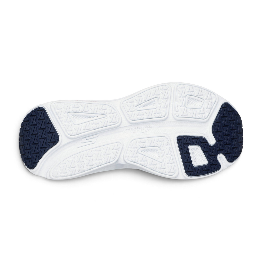 FRG Skechers Max Cushioning Endeavour training shoe white and navy rubber outsole with textured grip pattern
