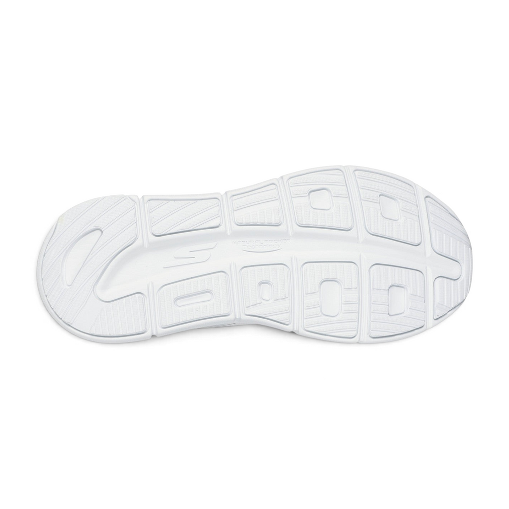FRG Skechers Slip-ins Max Cushioning Premier 2.0 white sneaker outsole with rugged Goodyear rubber tread pattern