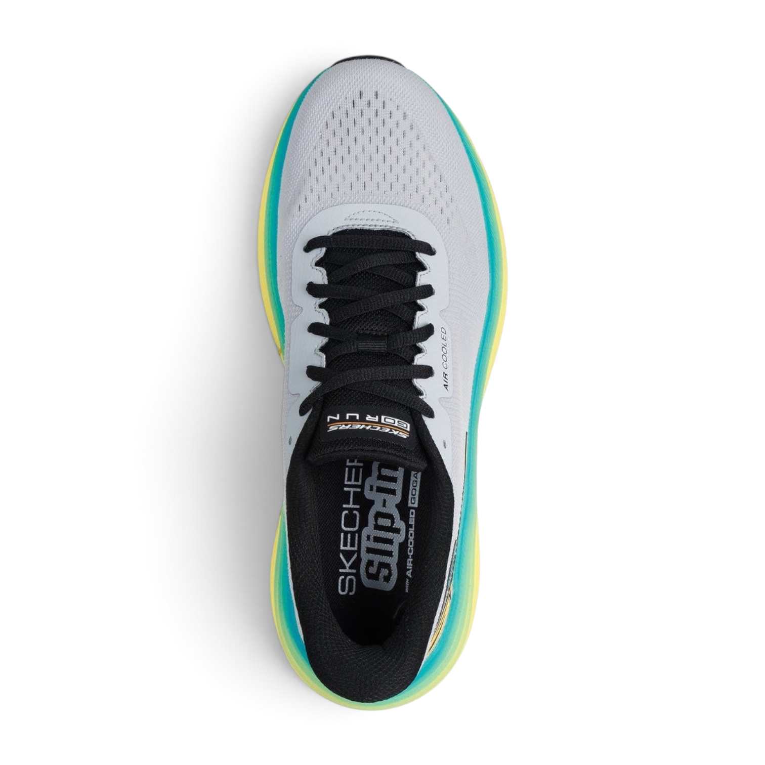 FRG Skechers Max Cushioning Endeavour Exciton white monomesh running slip-in shoe with cushioned sole