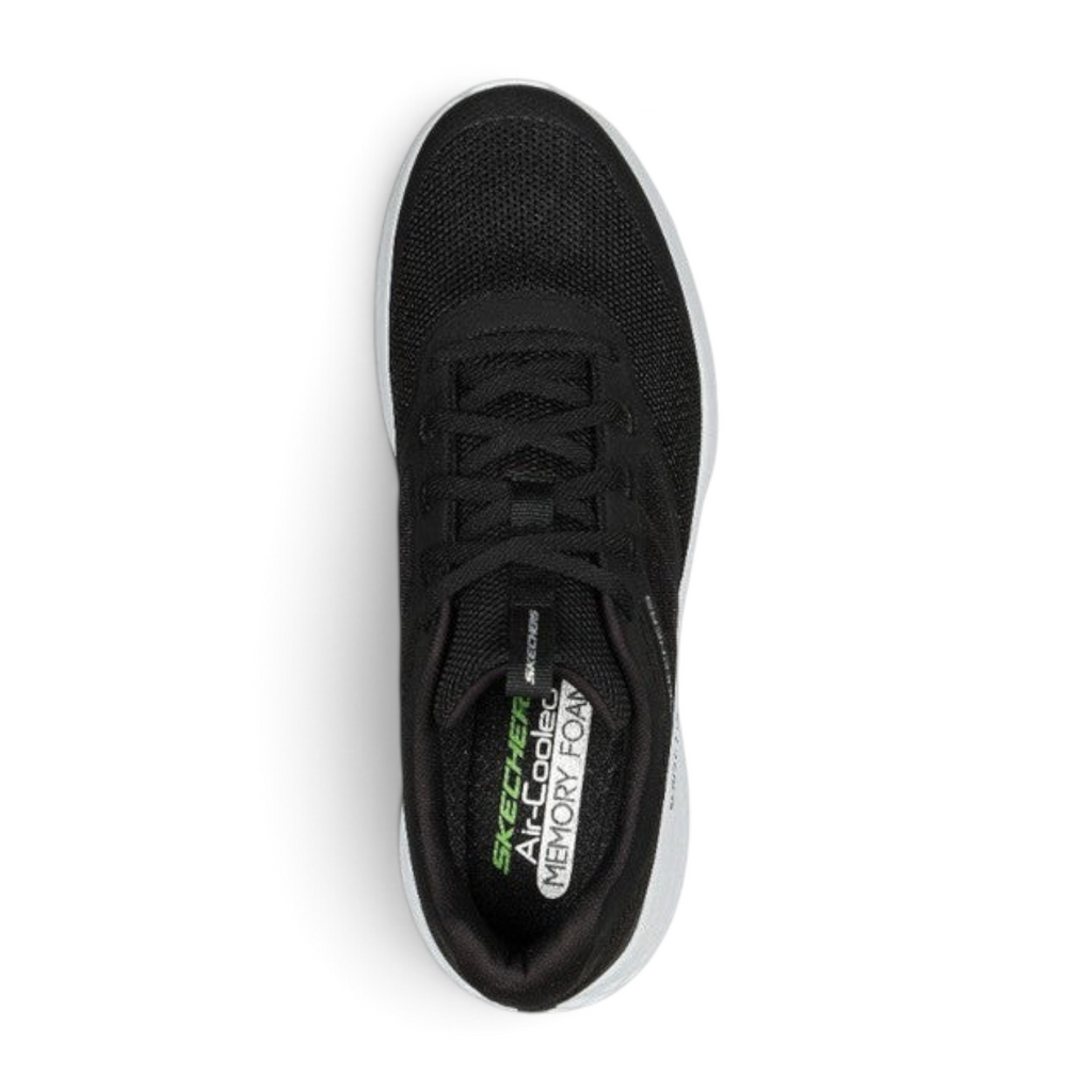 FRG Skechers Skech-Lite Pro New Century black and white lace-up sneaker with breathable mesh upper