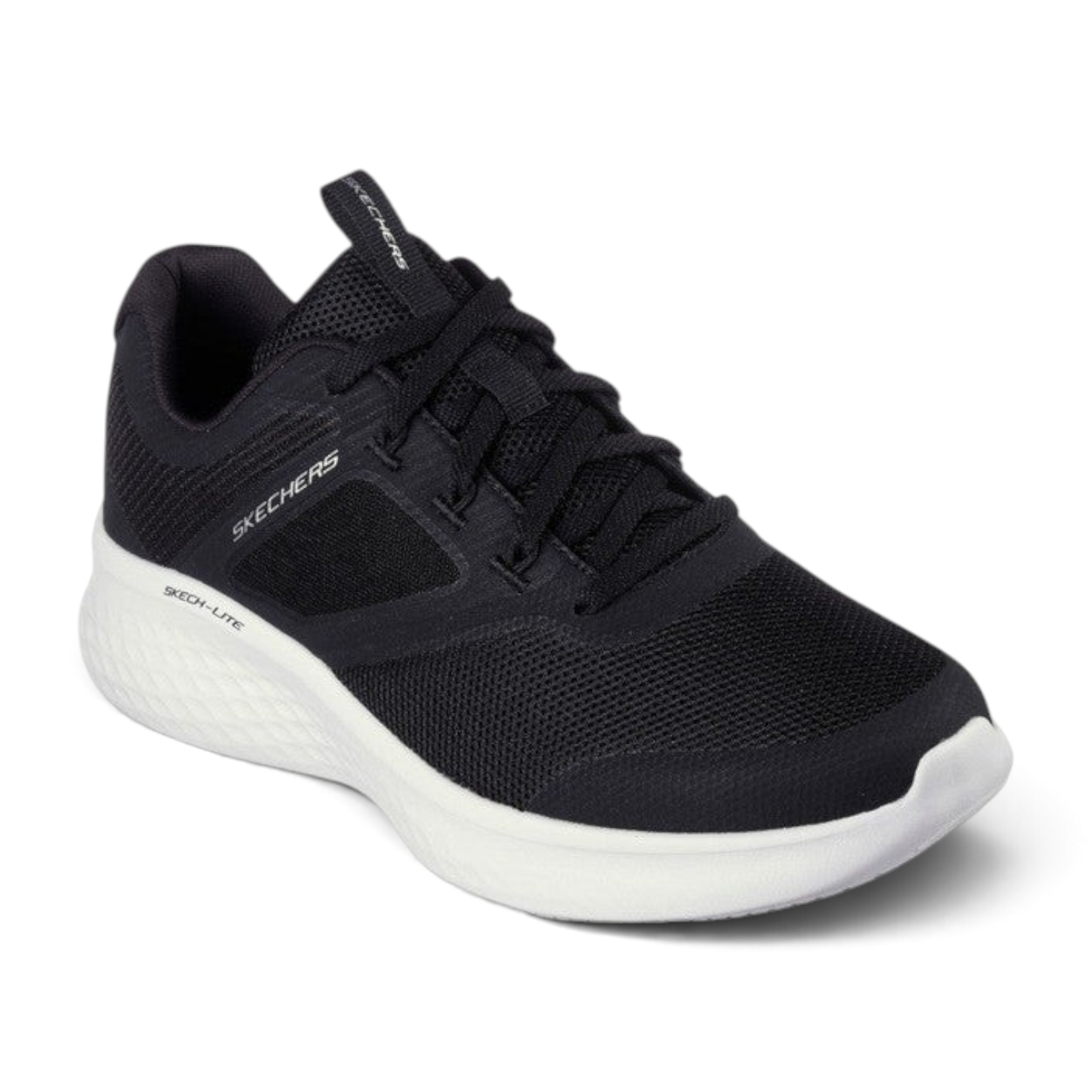 FRG Skechers Skech-Lite Pro New Century black and white lace-up sneaker with breathable mesh upper