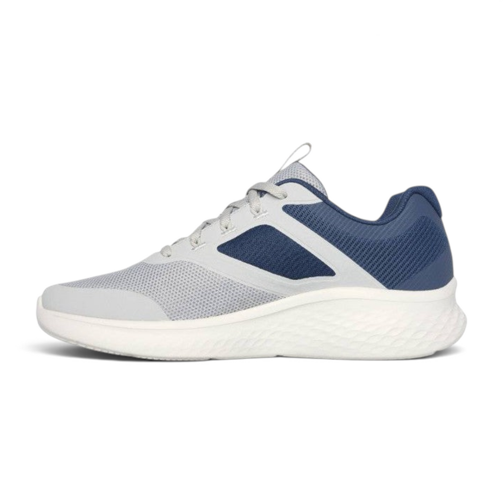 FRG Skechers Skech-Lite Pro New Century sneaker in gray and navy with breathable mesh and shock-absorbing sole