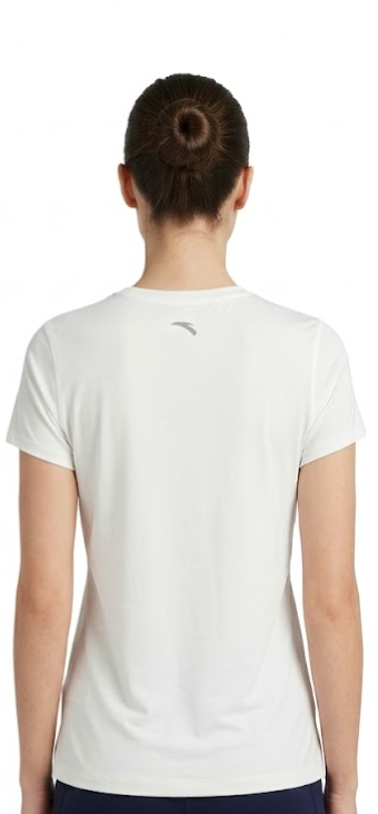ANTA Running Short Sleeve T-Shirt Snow White