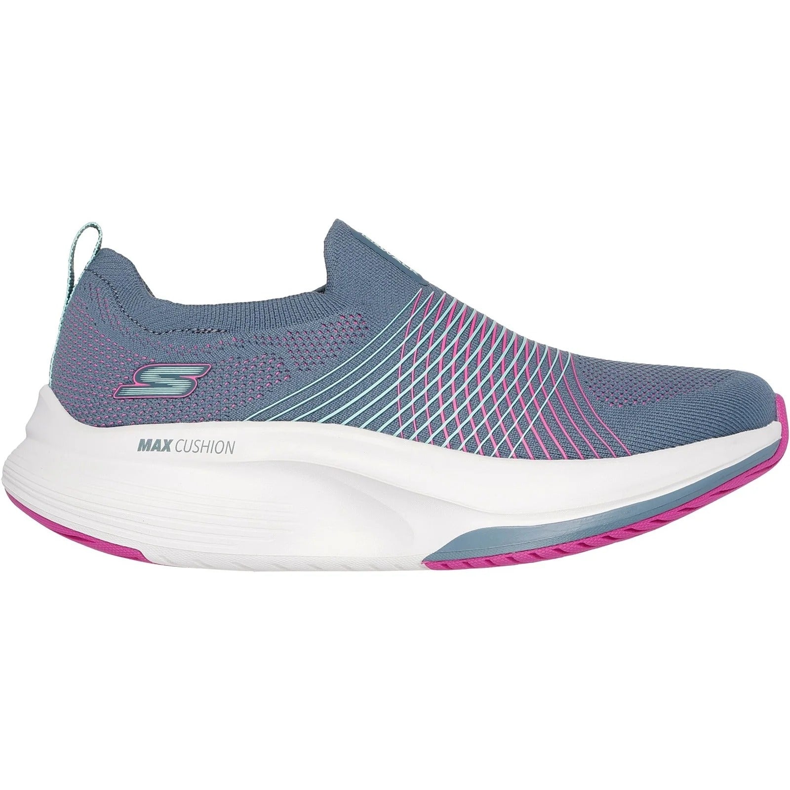 Skechers Go Walk Max Walker Sally Charcoal Purple