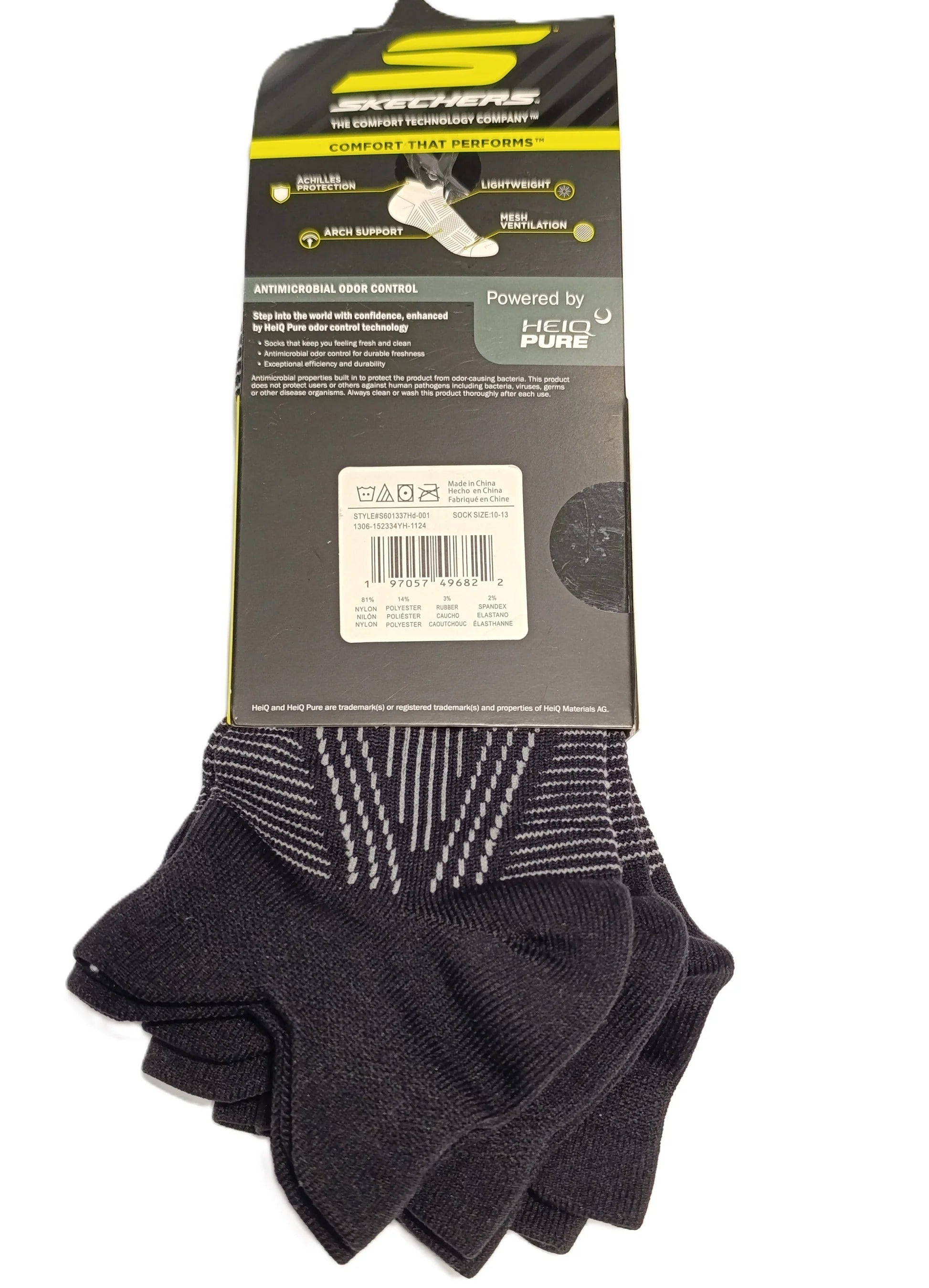 Skechers 3Pk Mens Non Terry Low Cut 001