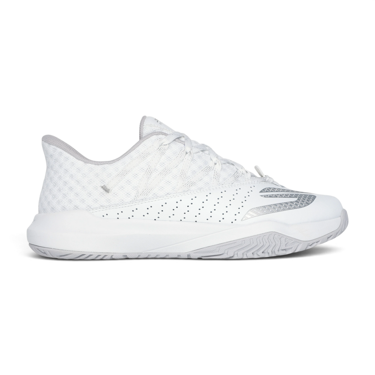 FRG SKECHERS VIPER COURT RALLY white pickleball shoe with high-traction sole and breathable mesh upper