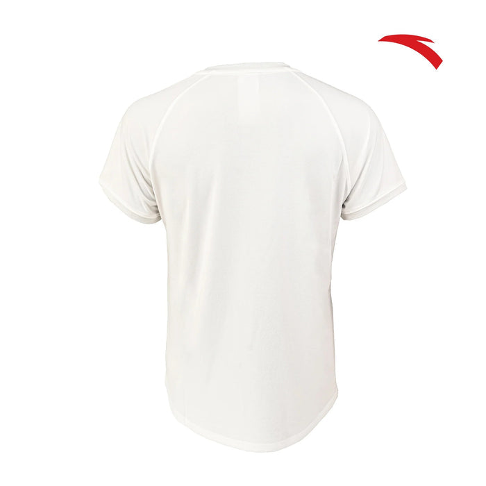 ANTA Recycled Yarn Running Short Sleeve T-Shirt Snow White
