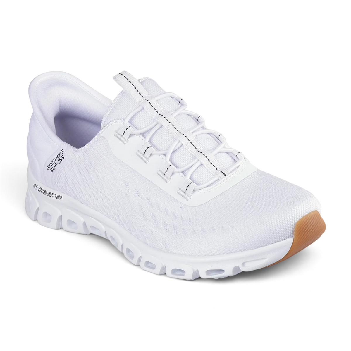 FRG GLIDE-STEP TRANQUILITY white slip-in sneakers with breathable mesh upper and cushioned geometric sole
