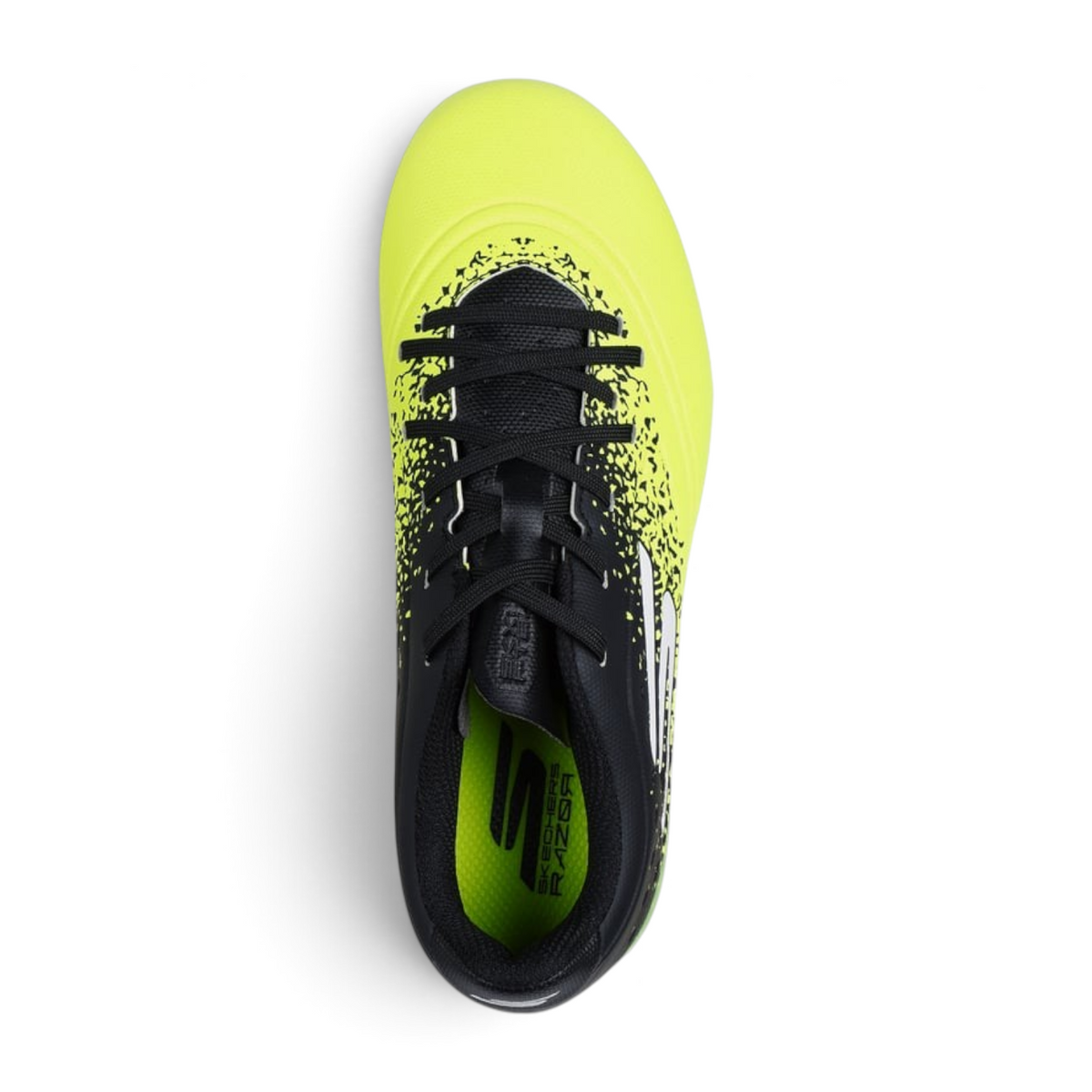 FRG Skechers Razor 1.5 Academy firm ground football boot in yellow and black with a lightweight design