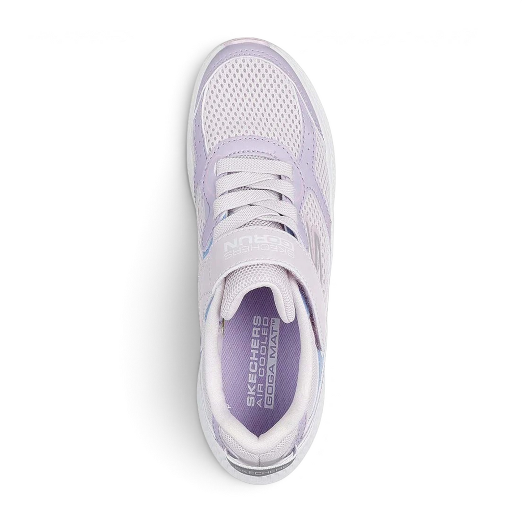 FRG GO RUN CONSISTENT 2.0 HI LUXE running shoe in light purple mesh with Air Cooled Goga Mat insole, top view