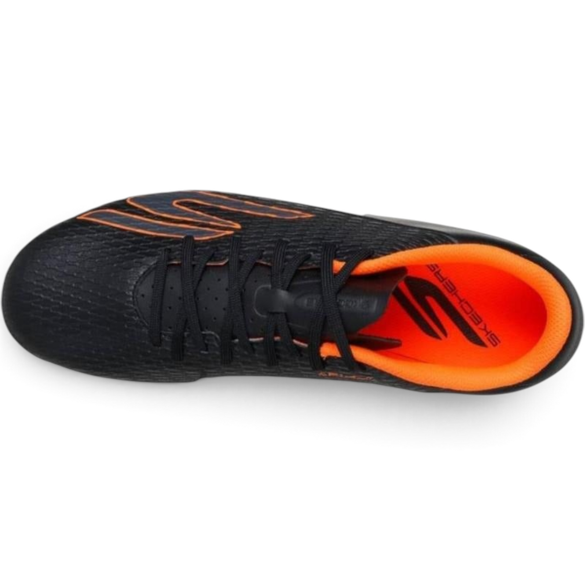 FRG Skechers Club MG multi-ground football boot in black with orange accents and moulded upper detailing