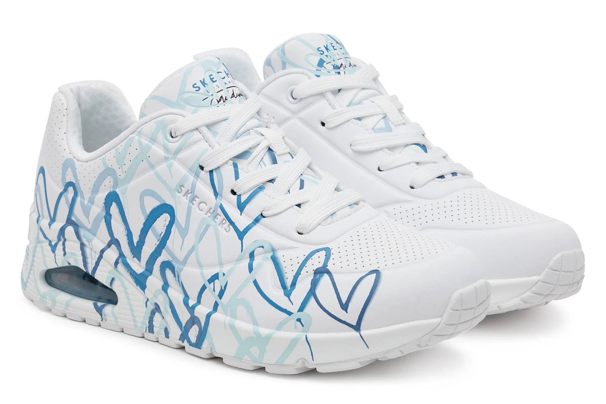 Skechers Uno - Spread The Love - White Blue
