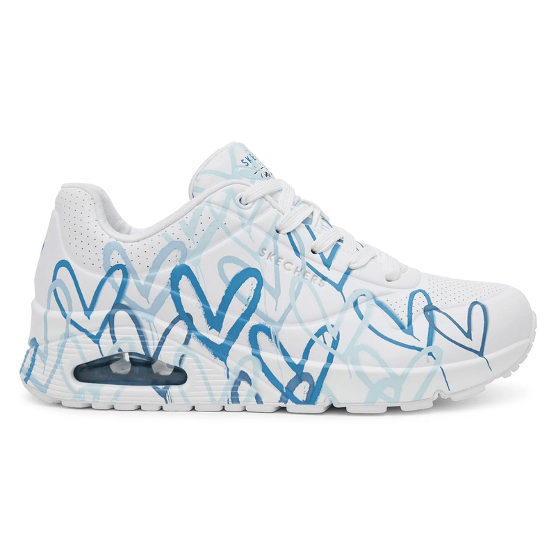 Skechers Uno - Spread The Love - White Blue